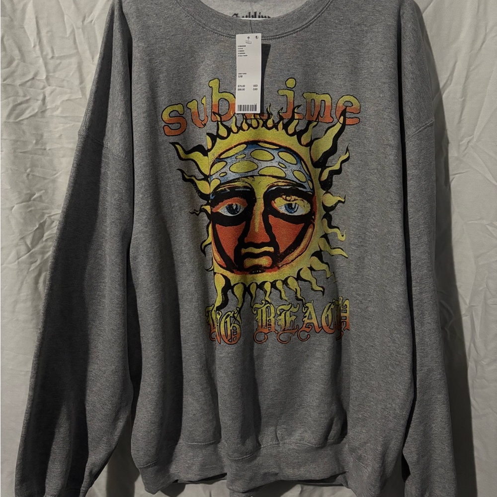 Urban Outfitters Sublime Sun Oversized Crewneck Sweatshirt